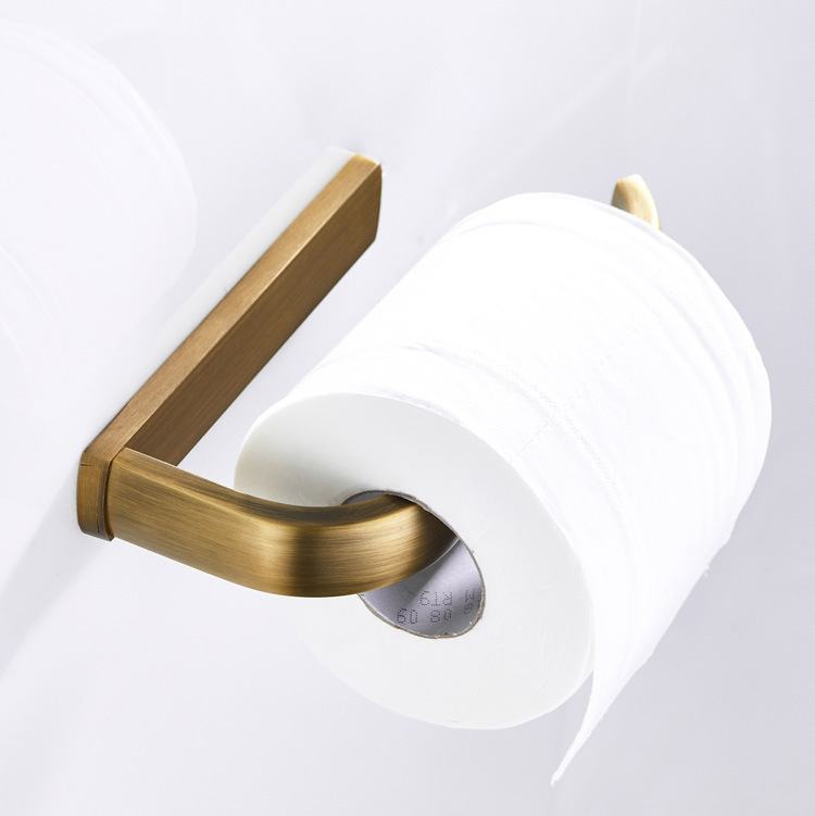 Antique Bronze Brass Paper Towel Holder - 20cm with Installation Kit