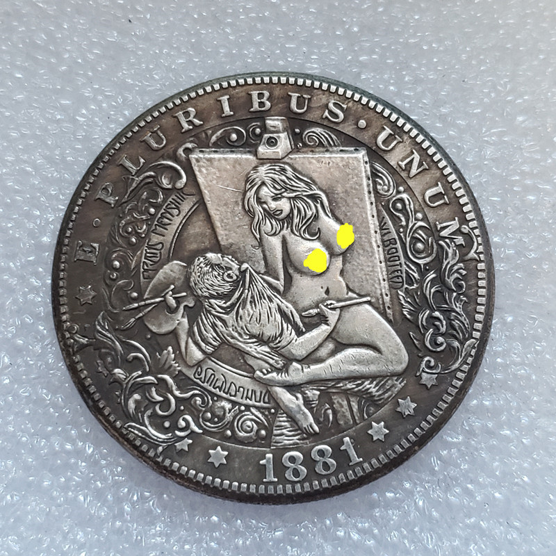 Silver-Plated Brass Commemorative Coin for Collectors