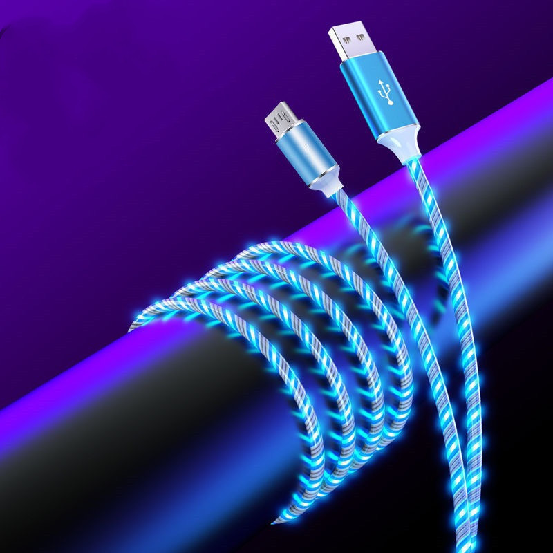 Colorful 3-in-1 Data Cable: 1m Length, Compatible with Android & Apple