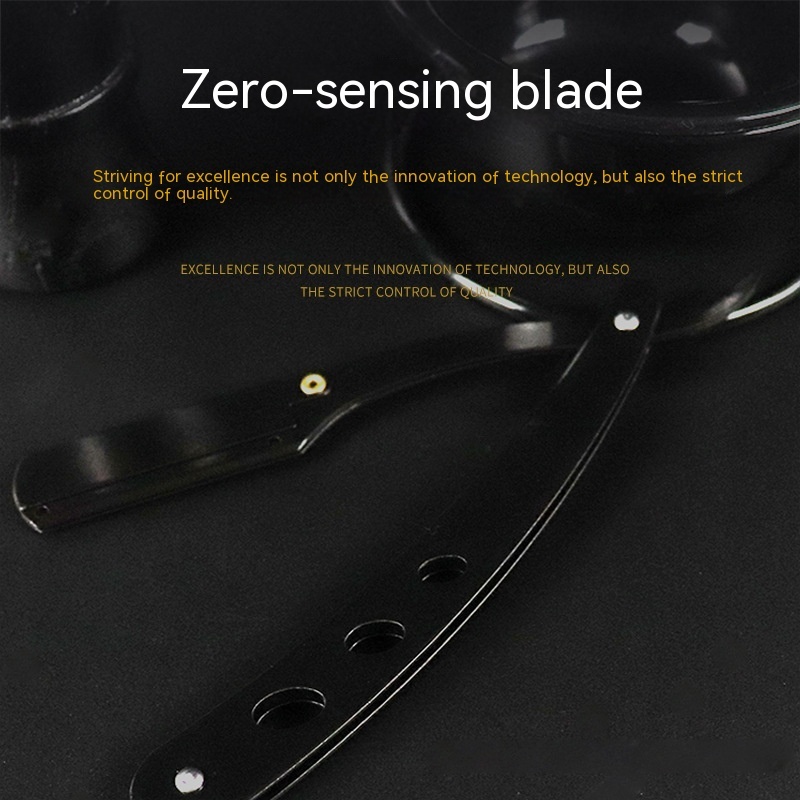 Sleek Black & Silver ABS Razor for Ultimate Grooming Experience