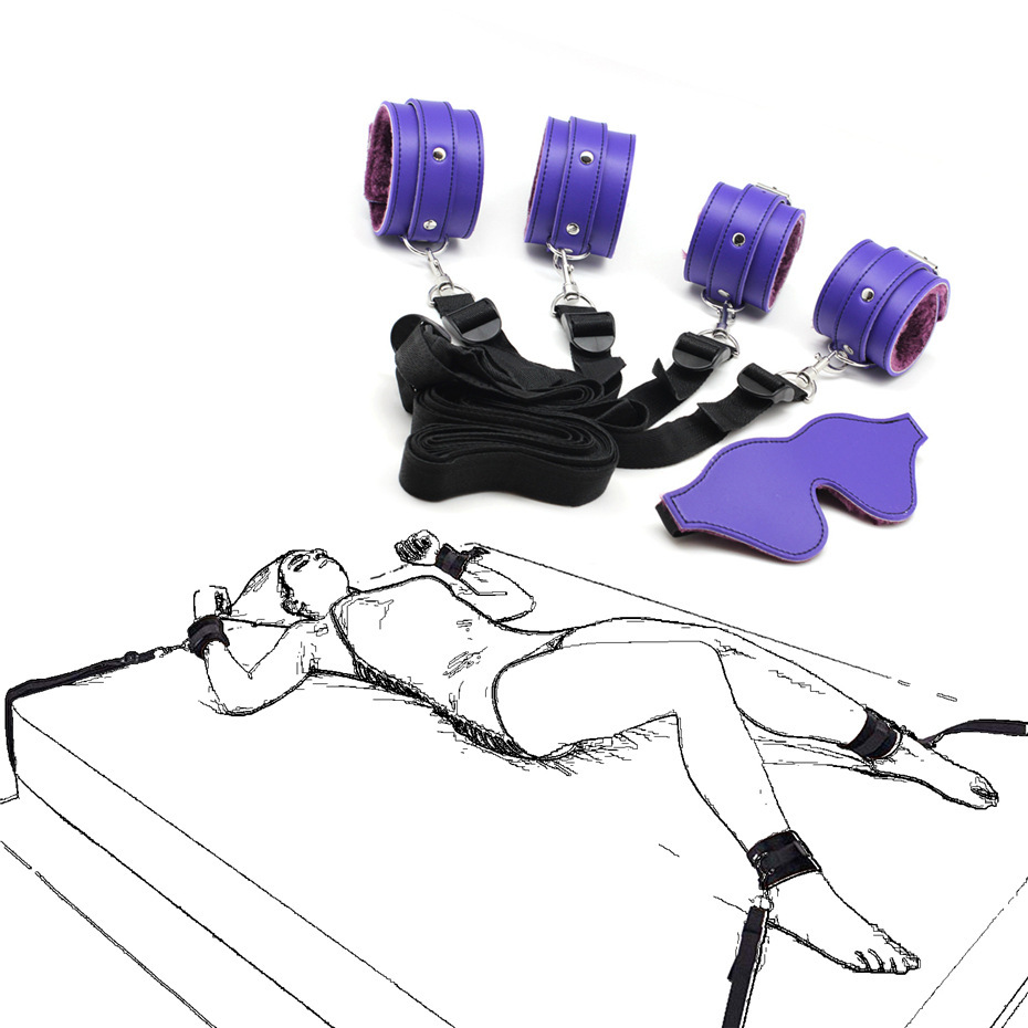 Red Polyurethane Restraint Belt and Eye Mask Set - Fun Ready!