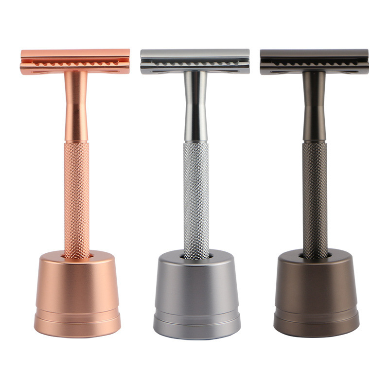 Stainless Steel Manual Shaver with Safe Closed Cutter Head Design