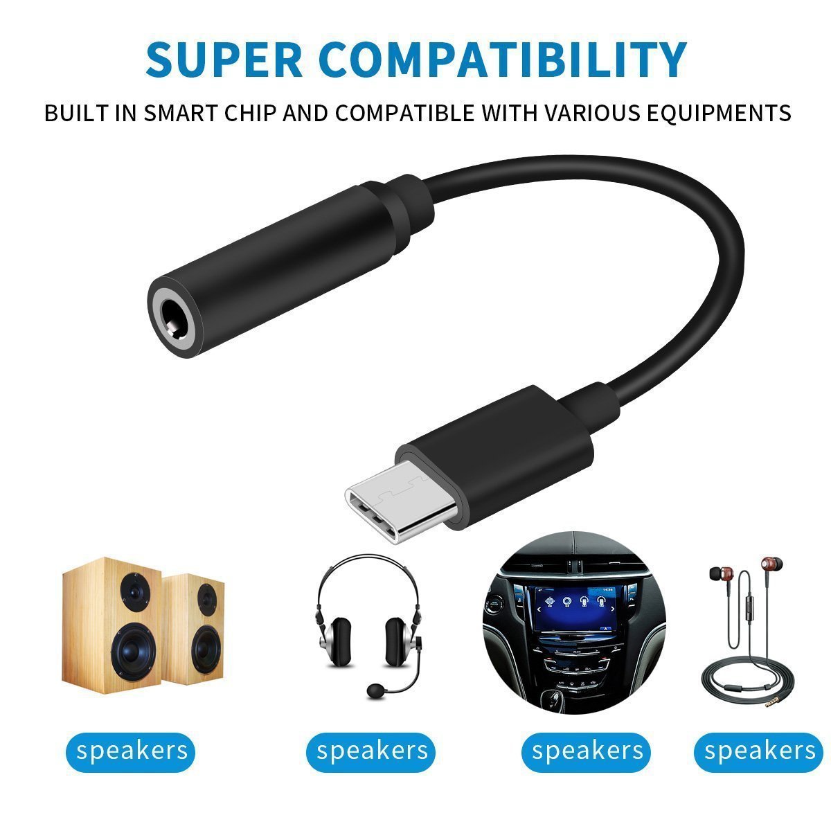 Type-C Earphone Adapter Cable for LeEco Devices – Lossless Audio