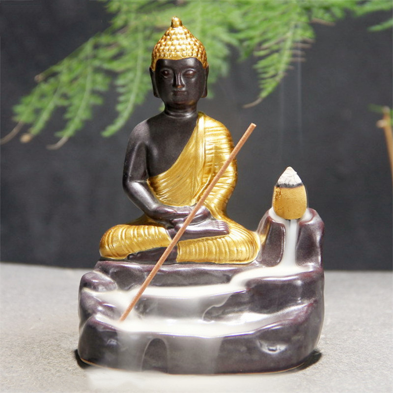 Ceramic Air Freshener for Home & Meditation Spaces - 10cm x 8cm x 13.5cm