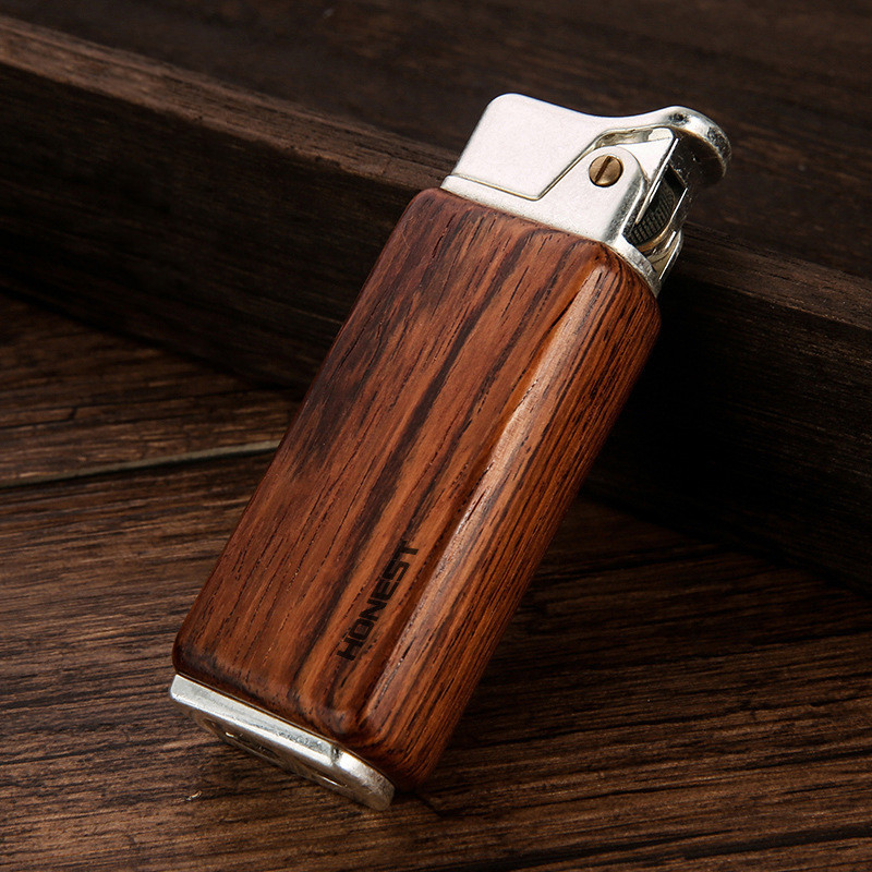 Elegant Kerosene Lighter in Rosewood & Sandalwood Variants