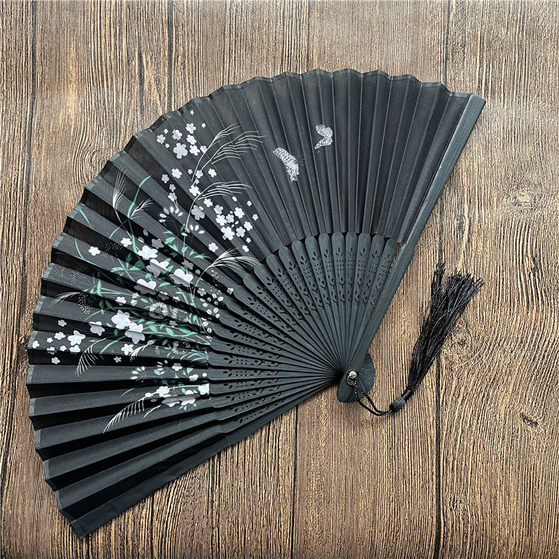 Vintage Cloth Chinese Style Dancing Folding Fan