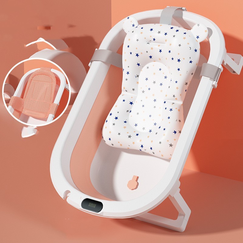 Folding Bath Tub - Versatile Pink & Blue Options with Accessories - Image 9