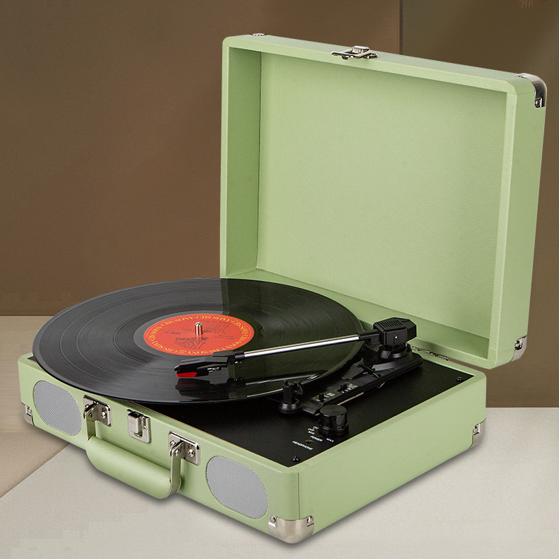 Grass Green Vinyl Bluetooth Speaker with USB - 355x255x130mm