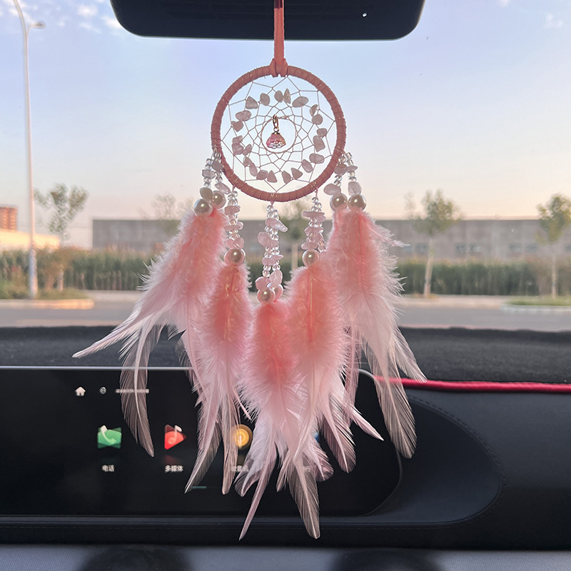 Colorful Crystal Stone Car Hangers - Modern Decorative Ornaments