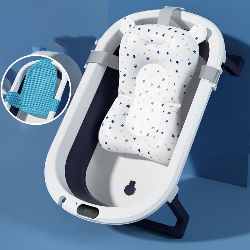 Folding Bath Tub - Versatile Pink & Blue Options with Accessories - Image 2