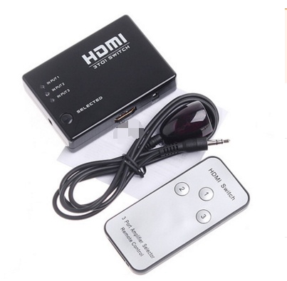 HDMI Mini Switcher with IR Remote & Full HD 1080P Support
