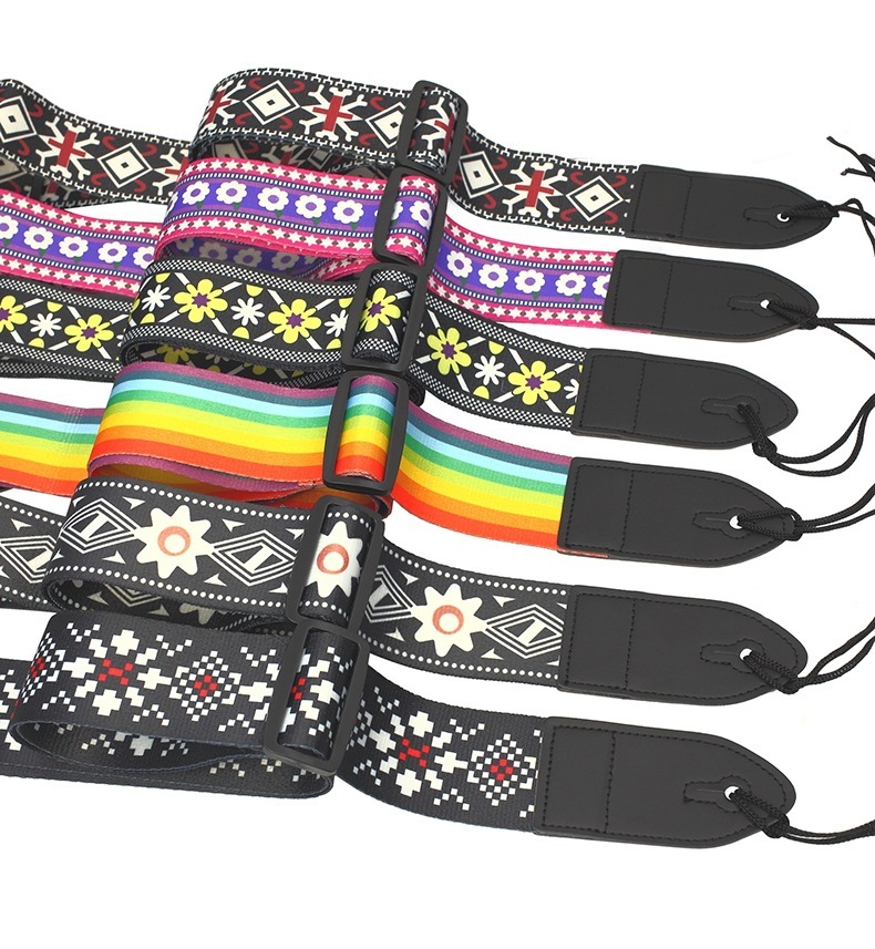 Vibrant Cloth Guitar Strap – Choose from Unique National Styles!