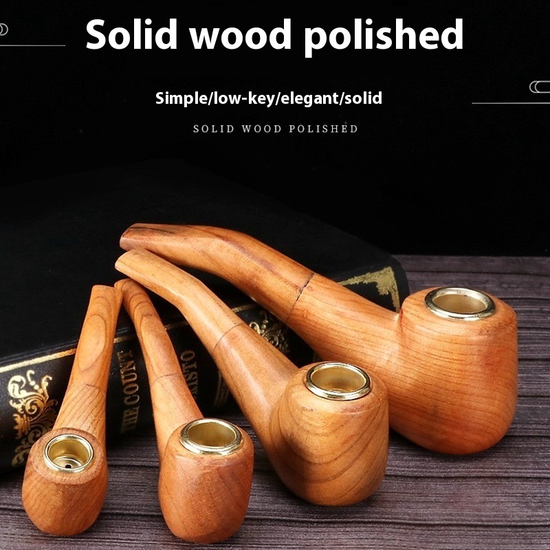 Premium Wooden Tobacco Pipe - Available in 10-16cm Lengths