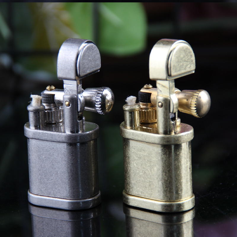 Elegant Metal Lighter in Gold and Silver - Compact Design