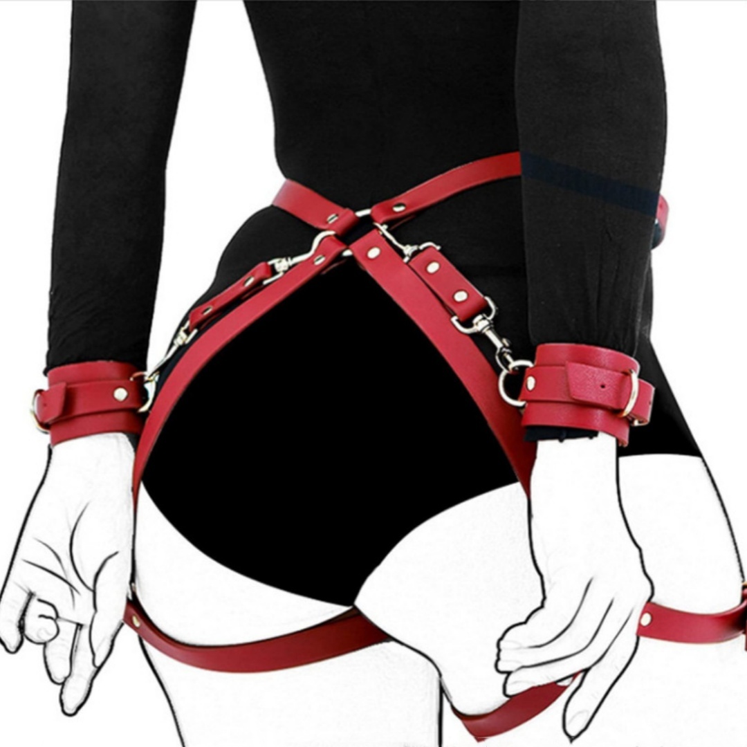Red & Black PU Leather Toy Set - D0325-32 Collection