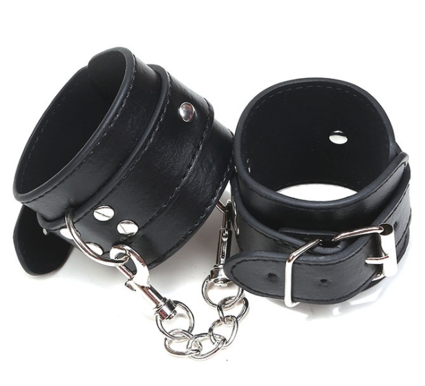 PU Leather BDSM Handcuffs for Ultimate Restraint Play