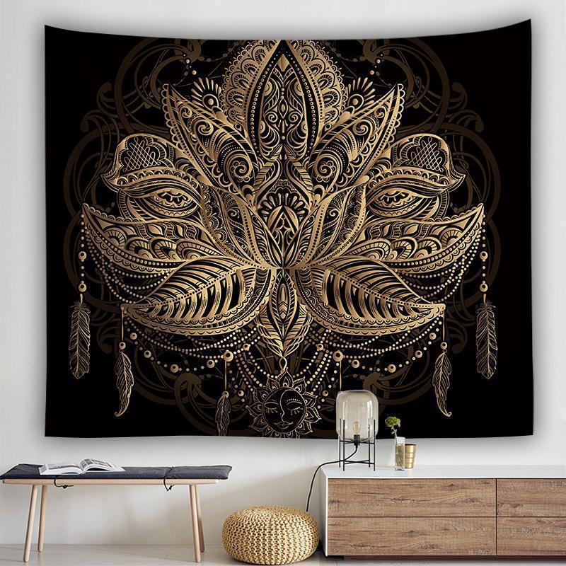 Nordic Style Cotton Flannel Tapestry – Rectangle Design