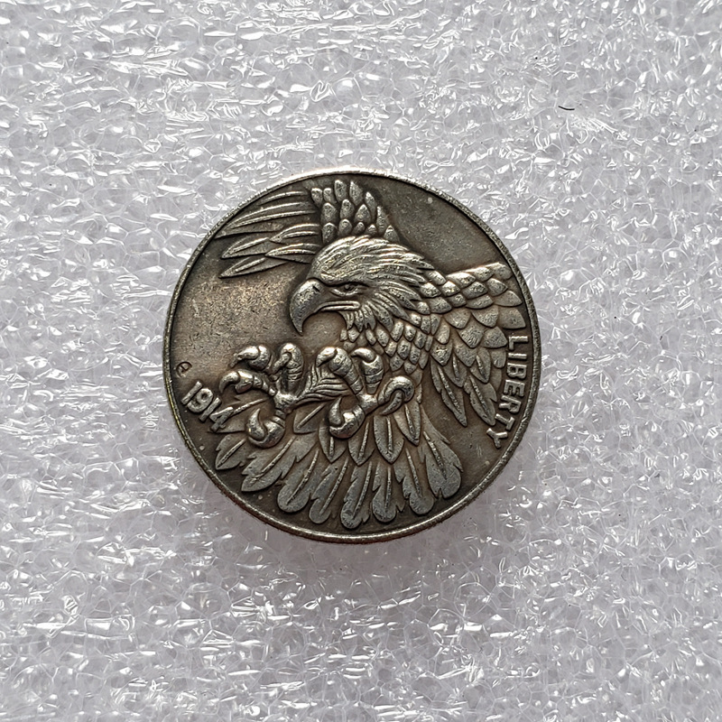 Antique Copper Silver-Plated Brass Coin for Collectors, 20g