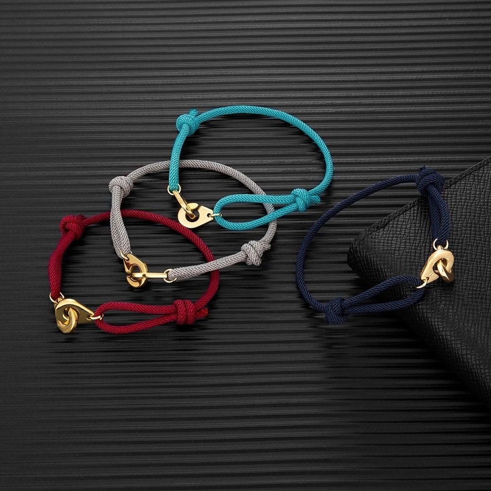 Stylish Manual Cord Bracelet in Multiple Color Options