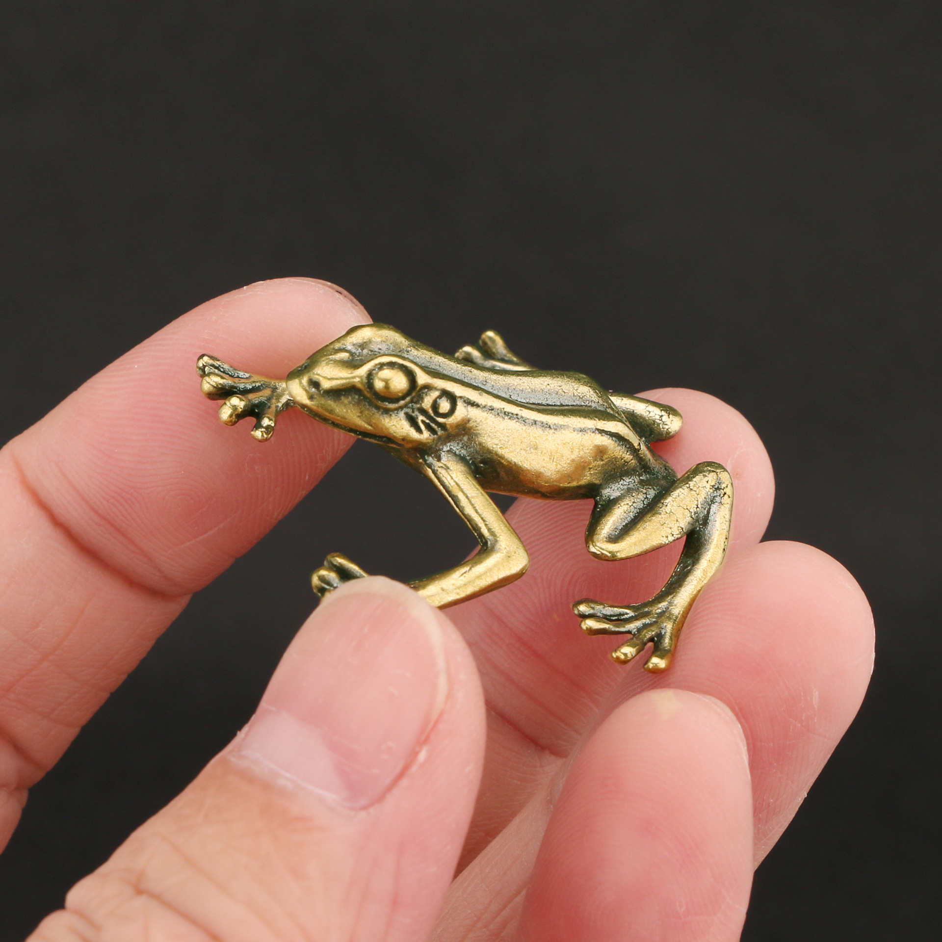 Handmade Vintage Frog Ancient Brass Ornaments Vintage Crafts