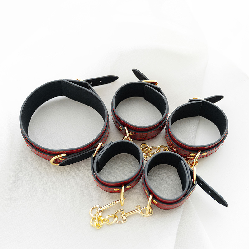 Bright Leather Handcuffs - Stylish and Comfortable Cuffs Set
