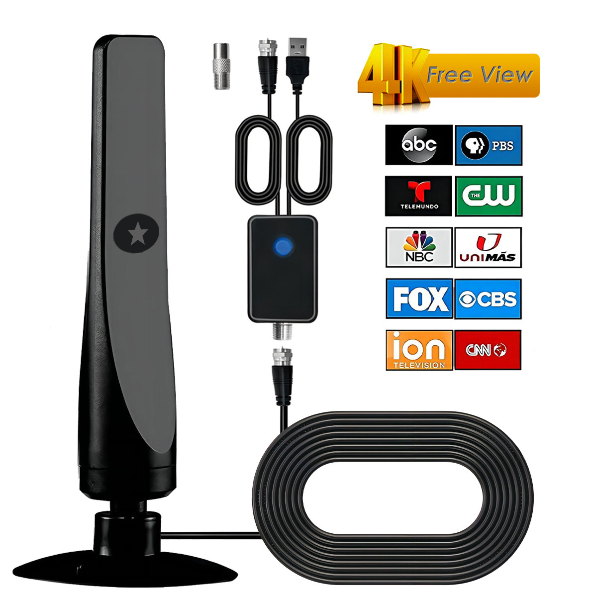 3m Multidirectional HD Antenna, 50 Mile Range, 20DBI Gain