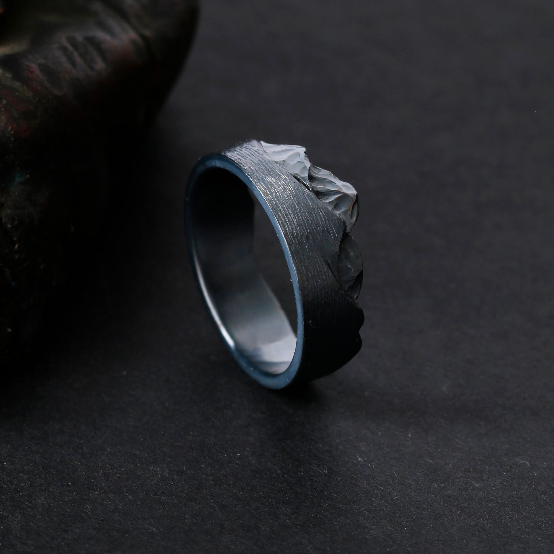 Vintage Geometric Copper Ring with Adjustable Opening - TJ-724 Leshan