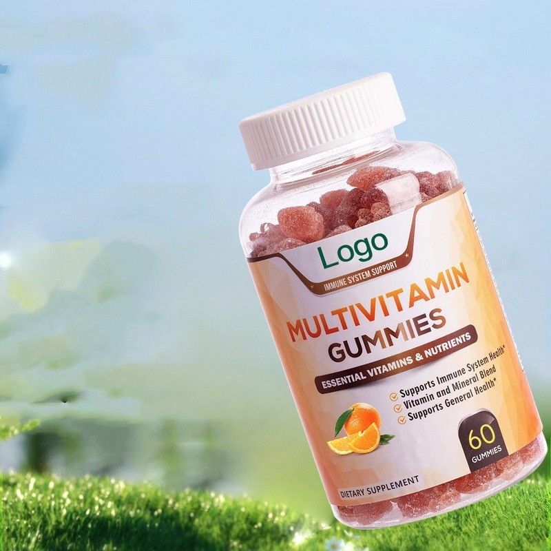 Fruit Flavor Vitamin Gummies - 60 Count for Healthy Immunity Boost