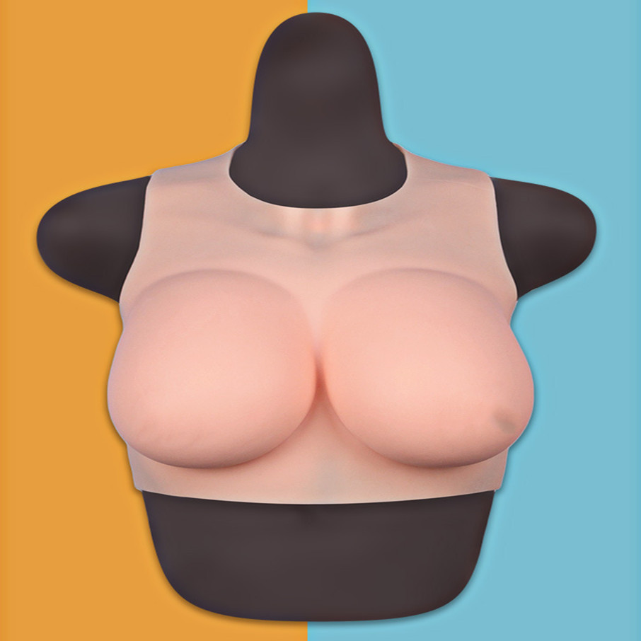 Silicone Chest Pads - Thin, No Trace, Hollow - B to G Cup Options