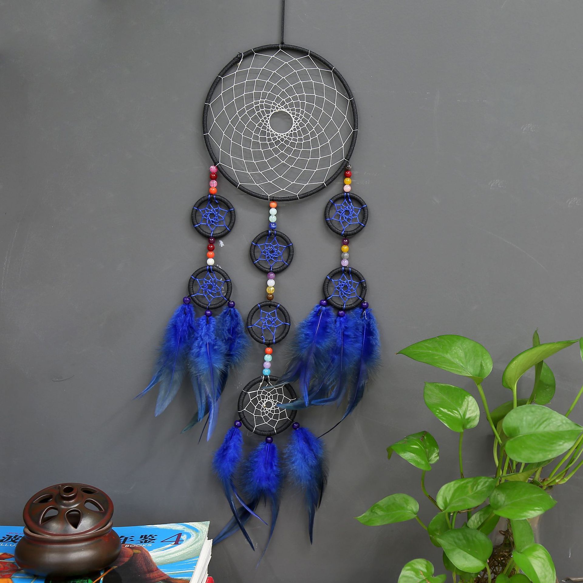 Sapphire Blue European Style Dreamcatcher Wall Hanging Decor