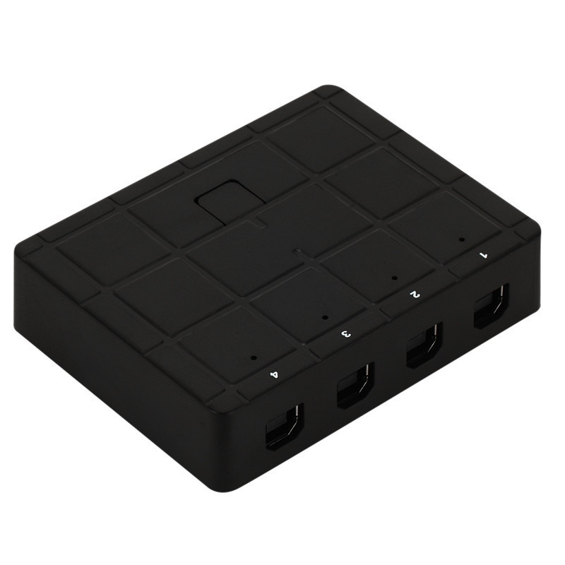 4-Port USB 2.0 Sharing Switch Box for 4 Computers, Easy Control