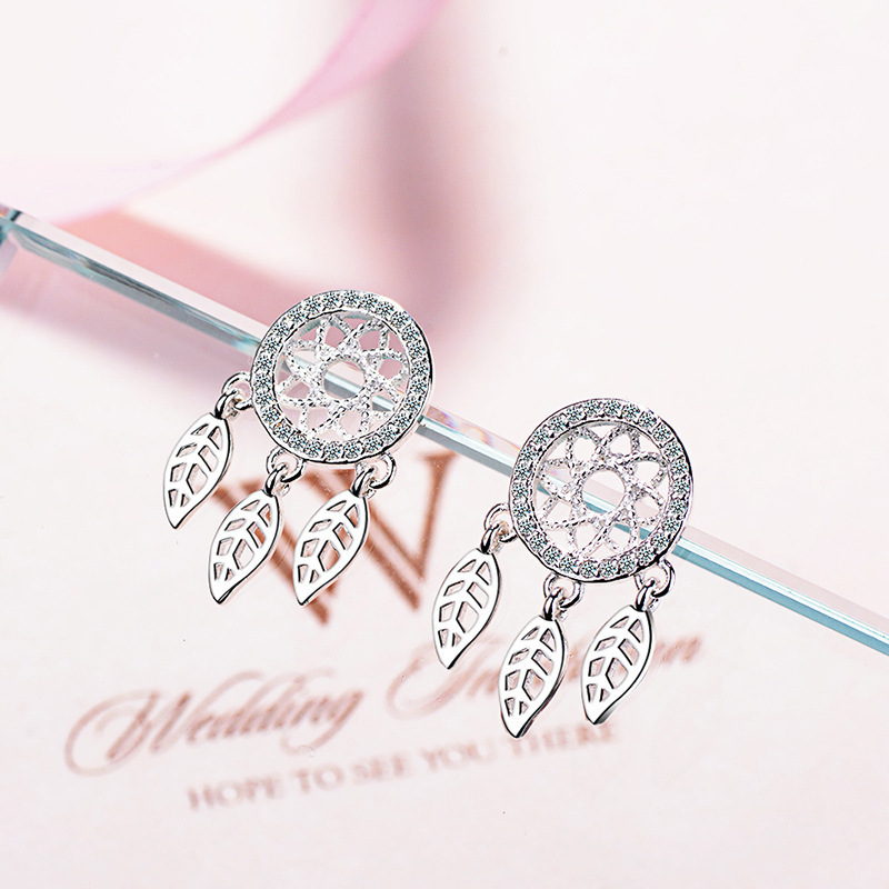 Korean Style Copper Earrings in Cooperized Silver for Women