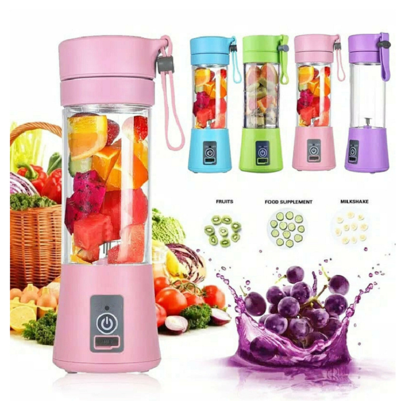 Powerful Portable 6-Blade Blender - USB Rechargeable & Easy Clean