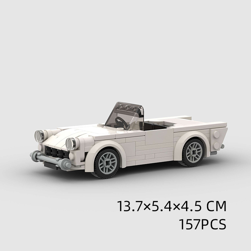 Vintage Convertible Car Racing Classic Car Model - Image 4