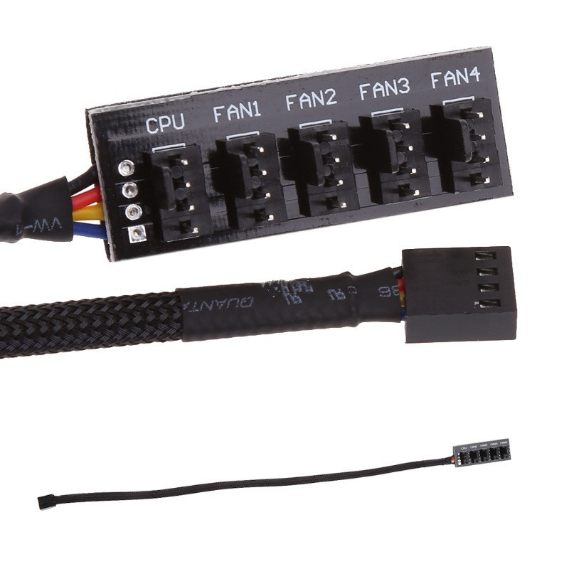 5-Port PWM Fan Hub Splitter for Efficient Cooling Control