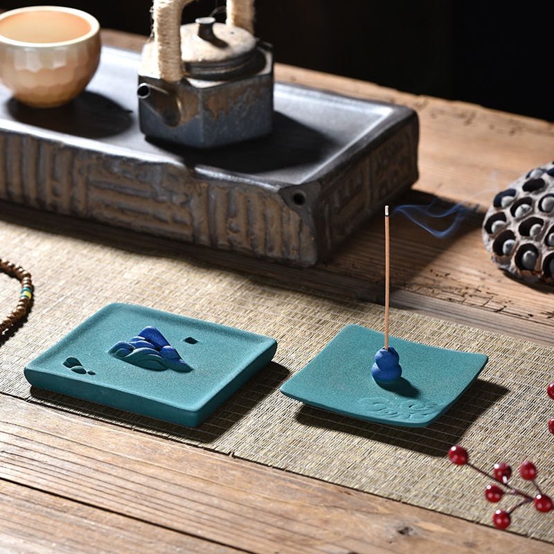 Auspicious Cloud Ceramic Incense Burner - Modern Simplicity Design