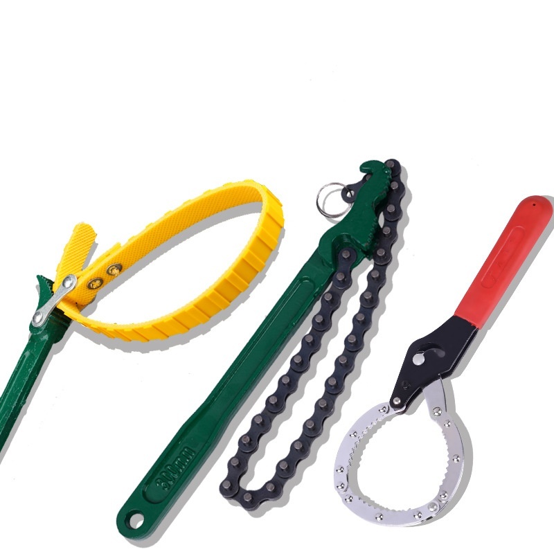 12-Inch High Carbon Steel Chain Filter Wrench with Chrome Plating - Image 3