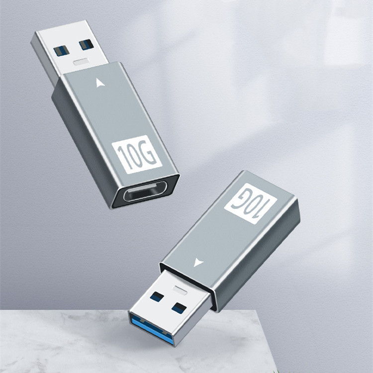 USB flash drive with 10G storage capacity, silver design, compact and portable tech accessory for data transfer and storage - Dam Beaver Shop.