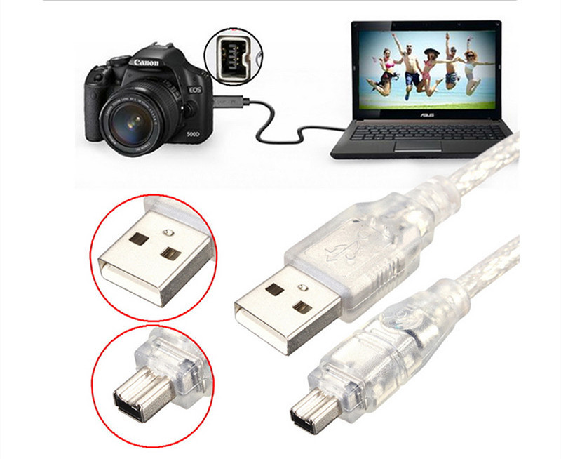 1m USB Cable for Car Connection - Copper Wire, Compatible with PC