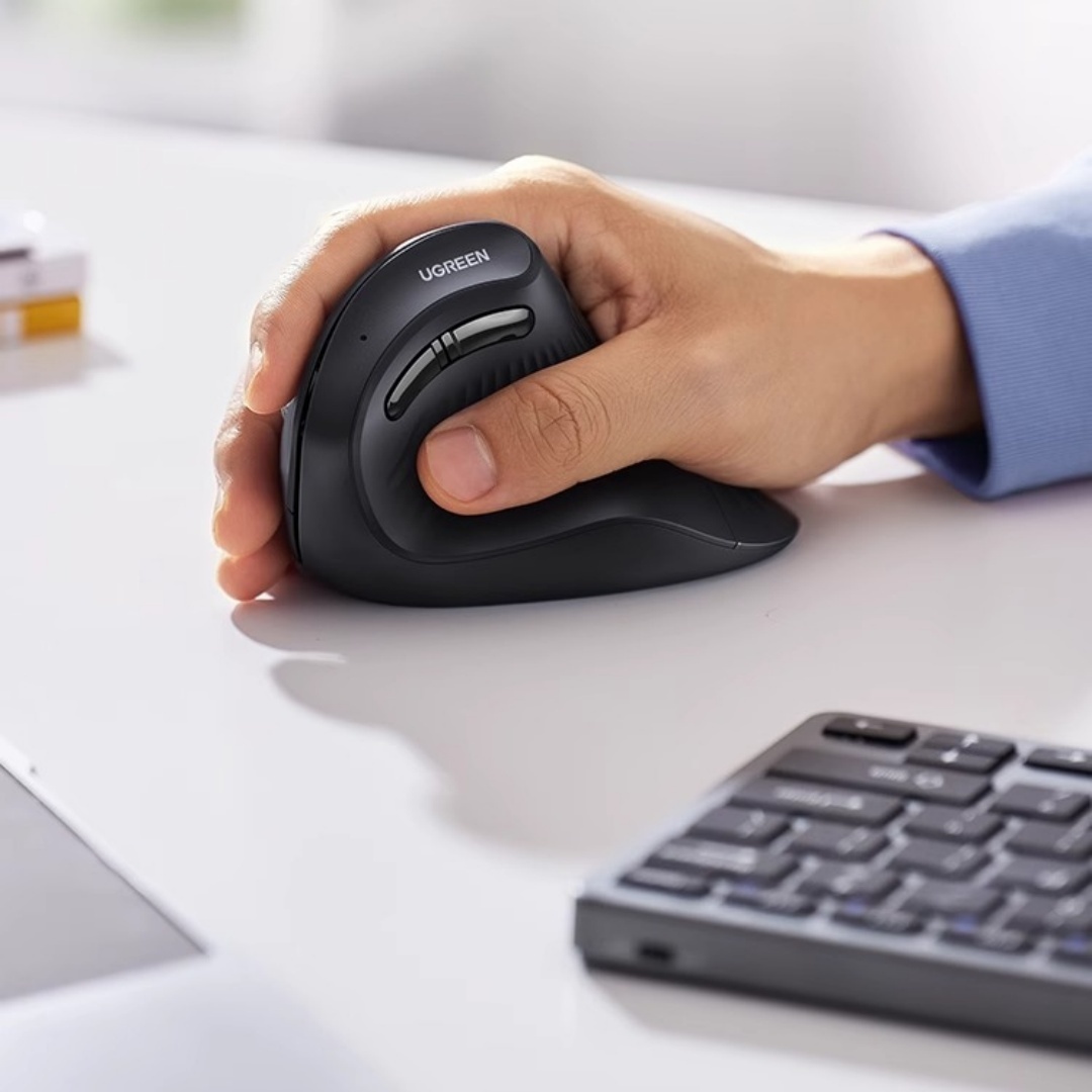 Vertical Dual-Mode Wireless Mouse MU008 - Bluetooth & 2.4G
