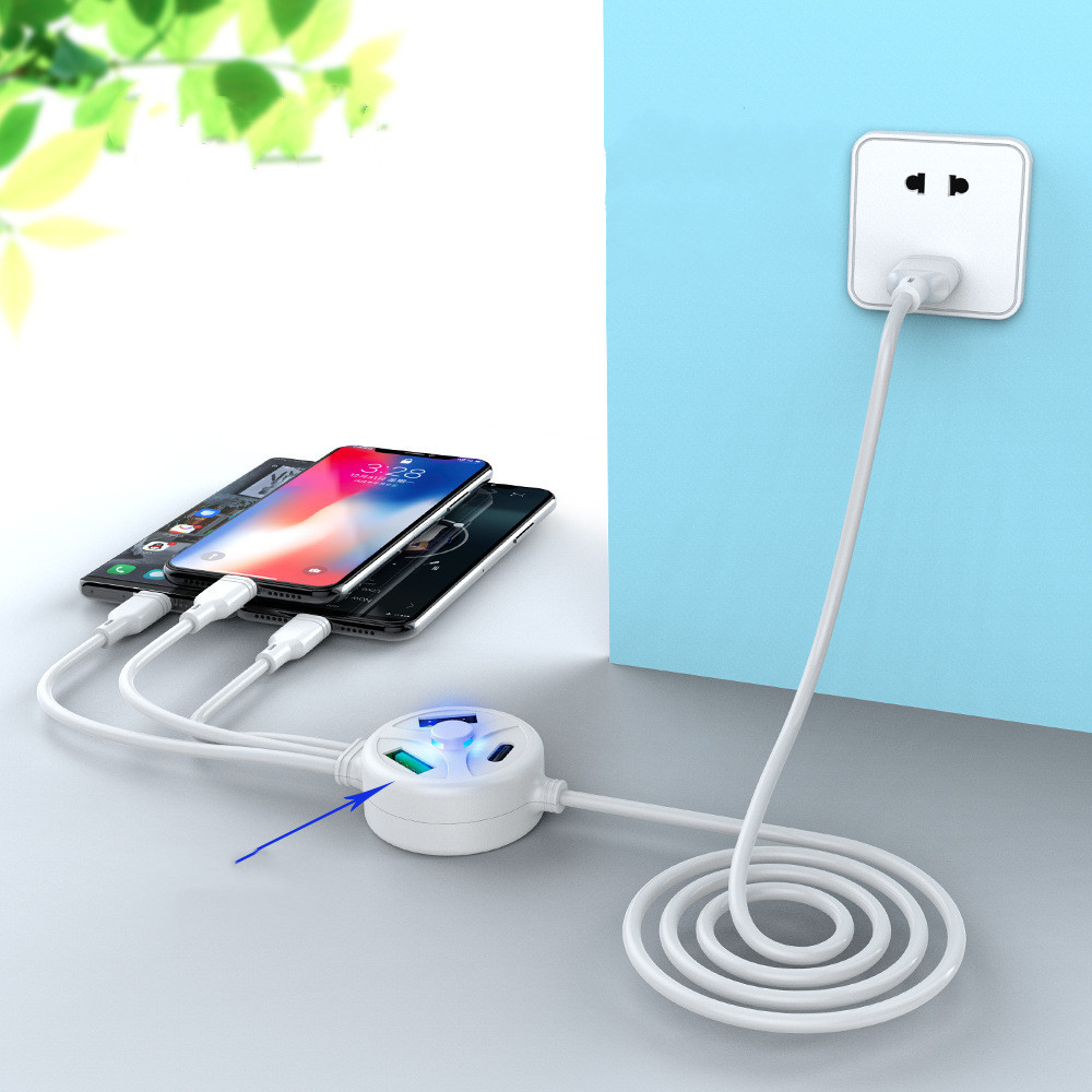 3-in-1 Fast Charge USB Data Cable (1.2m) - Type-C, Micro, Mini