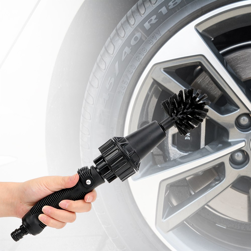 Water-Driven Rotating Car Wash Brush for Easy Cleaning
