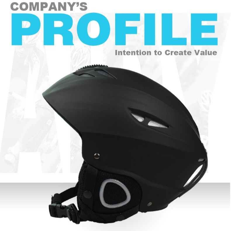 Protective Ski Helmet - Stylish Black & White Pink for All Sizes