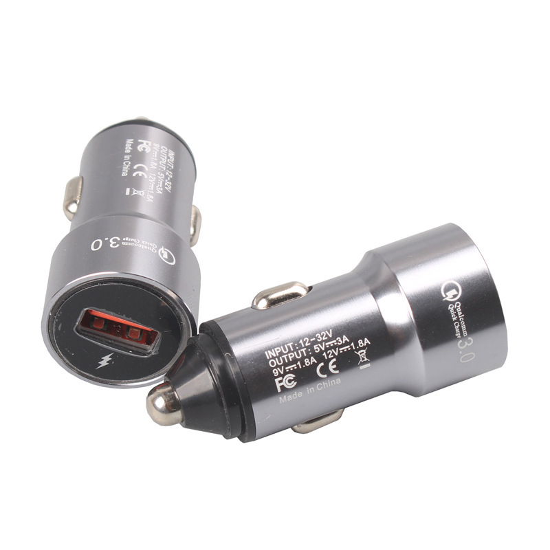 Super Fast Charging Car Charger - 3000mA, USB, Black