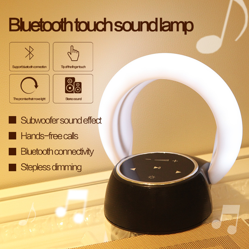 Bluetooth Speaker Lamp with Touch Control & Infinite Light Options