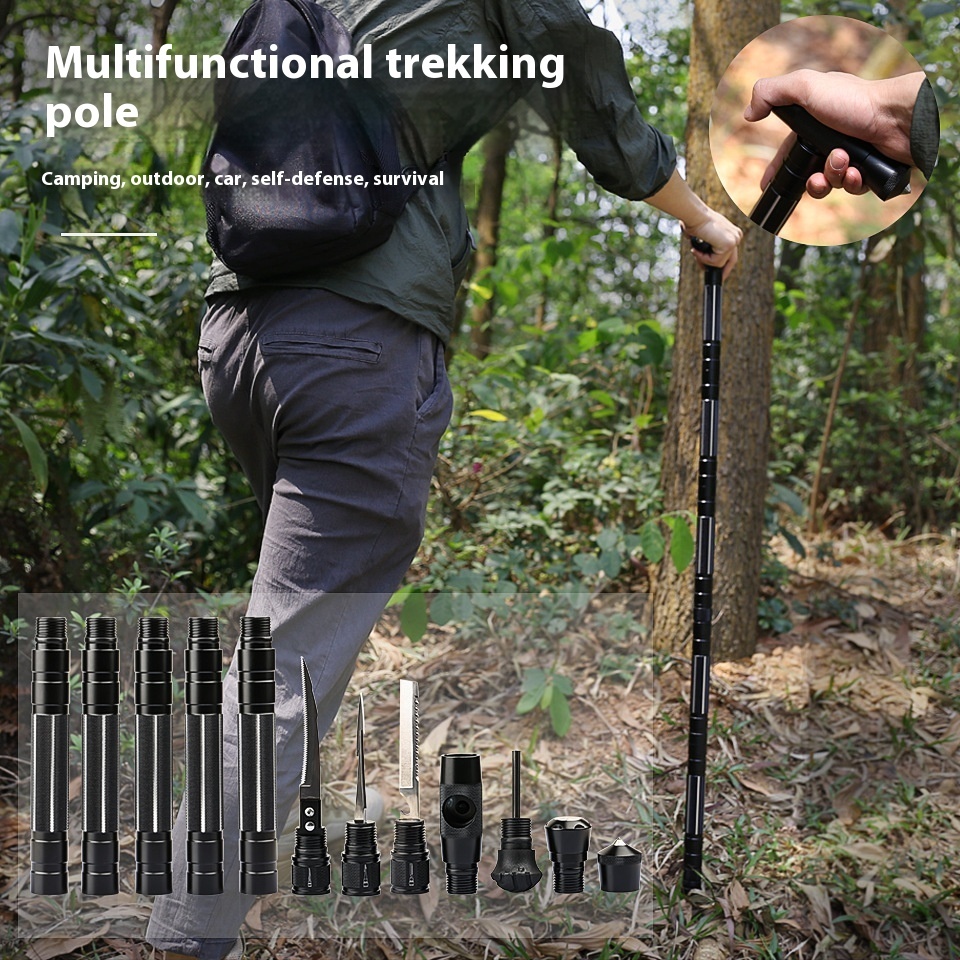 Aluminum Alloy Climbing Poles with Camouflage Bags - 4/5 Bar Options
