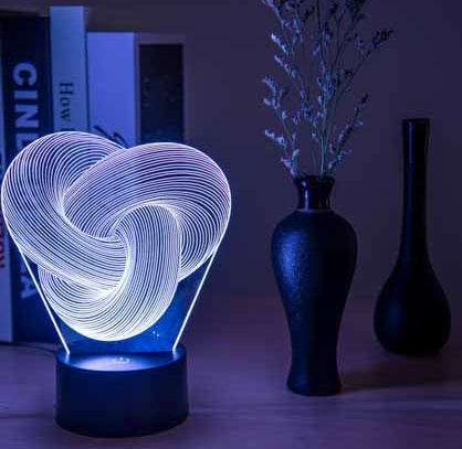 Multicolor Touch & Remote Control LED Desk Lamp, 3W, 5V