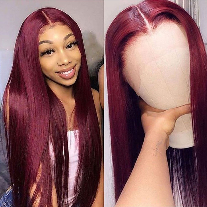 Full Headgear Long Straight Lace Wig - Sleek & Smooth Hair Style
