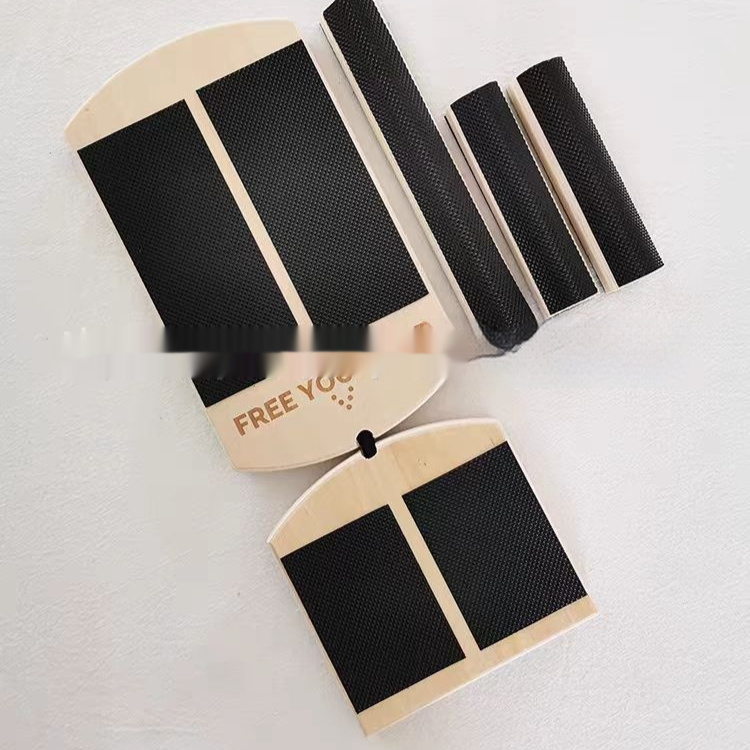 Solid Wood Balance Fitness Board - Modern Black Design (29.5cm)