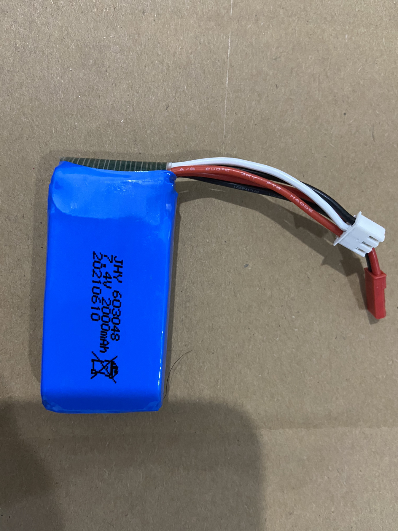 7.4V 1800mAH USB Drone Battery - Fast 60-Minute Recharge Time